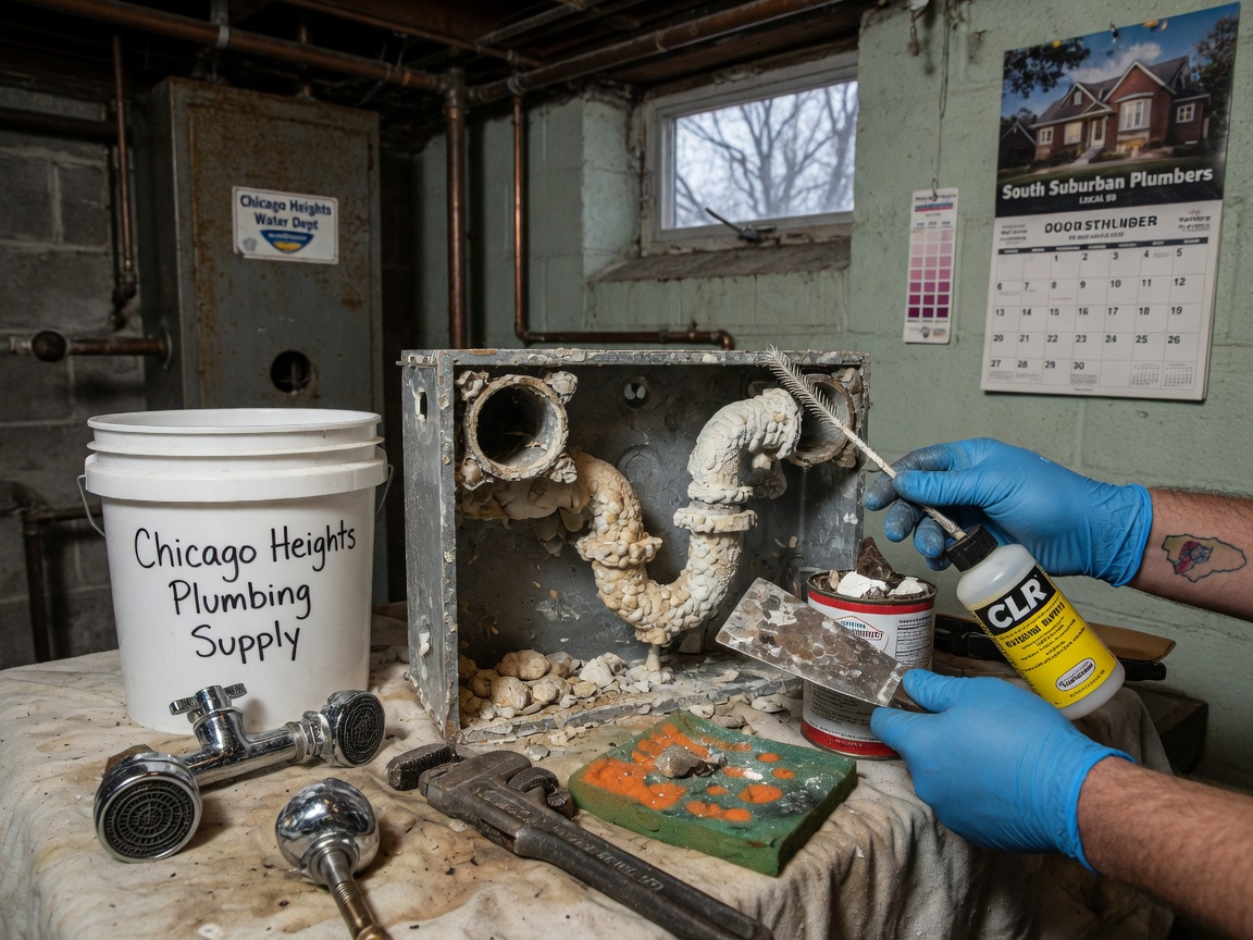 Managing Hard Water Buildup in Chicago Heights Plumbing